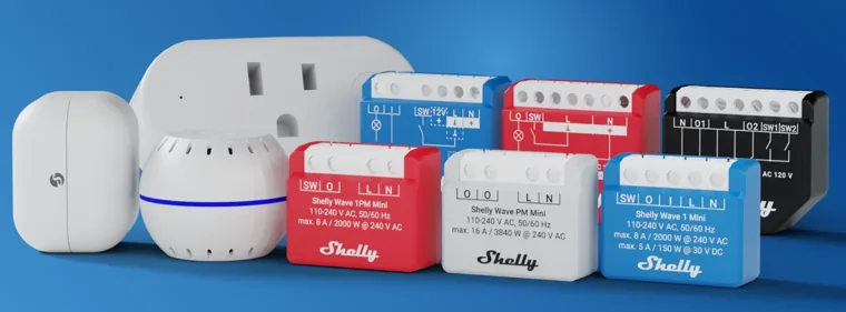 Shelly smarta reläer och energimätare